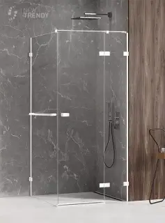 Душевое ограждение NEW TRENDY AVEXA WHITE R 90x80x200 EXK-2798 (белый)