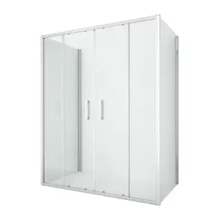 Душевое ограждение NEW TRENDY NEW CORRINA 150x90x195 K-0485 (хром)