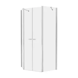 Душевое ограждение NEW TRENDY NEW SOLEO 100x80x195 K-0611 (хром)