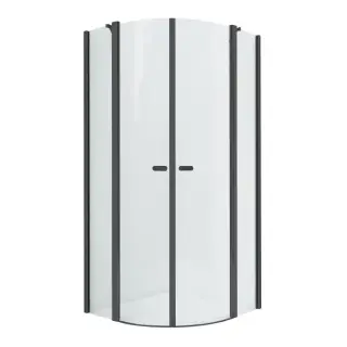 Душевое ограждение NEW TRENDY NEW SOLEO BLACK 90x90x195 K-0539 (черный)