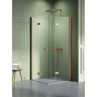 Душевое ограждение NEW TRENDY NEW SOLEO COPPER BRUSHED 80x90x195 K-2081 (брашированная медь)