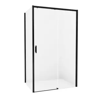 Душевое ограждение NEW TRENDY PRIME BLACK R 150x100x200 D-0327A/D-0130B (черный)