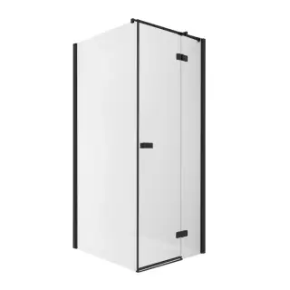 Душевое ограждение NEW TRENDY REFLEXA BLACK R 90x80x200 EXK-4927 (черный)