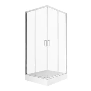 Душевое ограждение NEW TRENDY SUVIA с поддоном 80x80x201 ZS-0003 (хром)