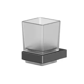 Стакан подвесной WHITECROSS Cubo CU2430GM (оружейная сталь)