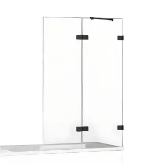 Шторка для ванны NEW TRENDY AVEXA BLACK 130x150 EXK-1989 R (черный)