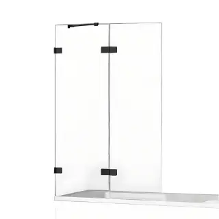 Шторка для ванны NEW TRENDY AVEXA BLACK 140x150 EXK-1990 L (черный)