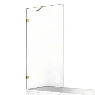 Шторка для ванны NEW TRENDY AVEXA GOLD BRUSHED 60x150 EXK-2005 (брашированное золото)