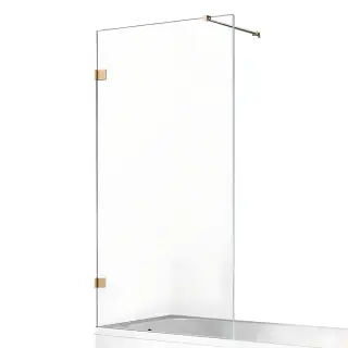 Шторка для ванны NEW TRENDY AVEXA GOLD BRUSHED 70x150 EXK-2006-WP (брашированное золото)