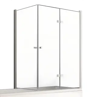 Шторка для ванны NEW TRENDY NEW SOLEO 120x70x140 P-0031/P-0024 R (хром)