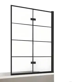 Шторка для ванны NEW TRENDY NEW SOLEO BLACK 100x140 P-0050 R (черный)