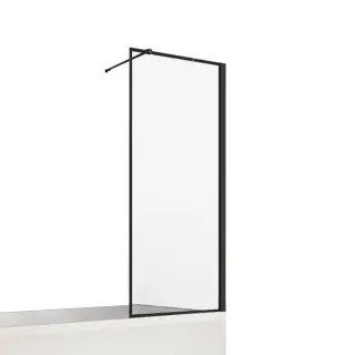 Шторка для ванны NEW TRENDY NEW SOLEO BLACK 100x140 P-0097-WP (черный)