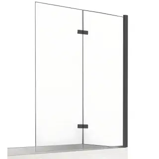 Шторка для ванны NEW TRENDY NEW SOLEO BLACK 110x140 P-0085 R (черный)