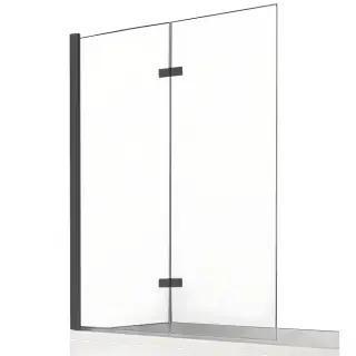 Шторка для ванны NEW TRENDY NEW SOLEO BLACK 120x140 P-0043 L (черный)