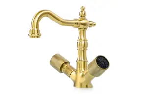 Boheme Royal Cristal Смеситель для раковины на 1 отв., без дк, длина излива 15 см, цвет: bronze 312-Royal/CRST Black