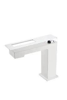 Boheme Q Смеситель для раковины на 1 отв., без дк, длина излива 13,2 см, цвет: white/chrome 141-WCR