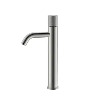 Boheme Stick Spirale Смеситель для раковины высокий, высота излива 20,6 см, цвет: nickel brush 122-NB.4