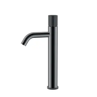 Boheme Stick Linea Смеситель для раковины высокий, высота излива 20,6 см, цвет: shine gun metall 122-SGM.3