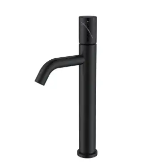 Boheme Stick Смеситель для раковины высокий, без д/к, высота излива 20,6 см, цвет: black 122-B-MR-B