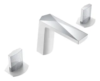Boheme Venturo Touch Смеситель для раковины, 3 отверстия, без дк, излив, цвет: white/chrome 150-WCR-TOUCH