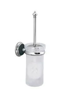 Boheme Vogue Ершик для унитаза подвесной со стеклянной колбой, цвет: chrome 10194