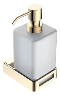 Boheme Q Дозатор для жидкого мыла, подвесной, стеклянная колба, цвет: gold 10957-G