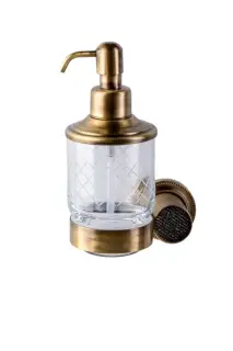 Boheme Royal Cristal Дозатор для жидкого мыла, подвесной, стеклянная колба, цвет: bronze 10932-BR