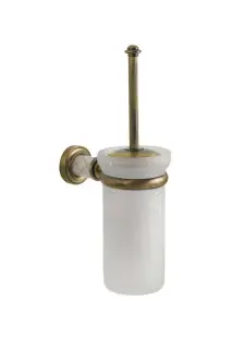 Boheme Murano Ершик для унитаза подвесной со стеклянной колбой, цвет: bronze 10913-W-BR