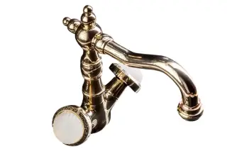 Boheme Satine Смеситель для раковины без дк, длина излива 15 см, цвет: gold 292-ST