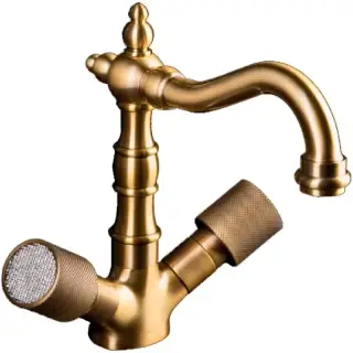 Boheme Royal Cristal Смеситель для раковины без дк, длина излива 15 см, цвет: bronze 312-Royal/CRST