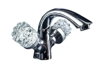 Boheme Crystal Смеситель для раковины без донного клапана, длина излива 11,6 см, цвет: chrome 271-CRST