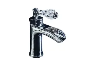 Boheme Vogue Crystal Смеситель для раковины без дк, длина излива 11 см, каскад, цвет: chrome 221-CRST