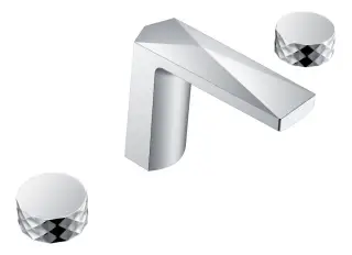 Boheme Venturo Diamond Смеситель для раковины на 3 отверстия, без дк, излив 15,2 см, цвет: chrome 150-CR-DIAMOND