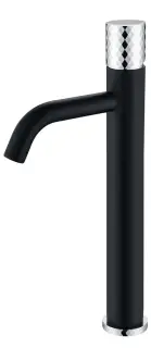 Boheme Stick Diamond Смеситель для раковины высота излива 20,6 см, без д/к, цвет: black/chrome 122-BCR
