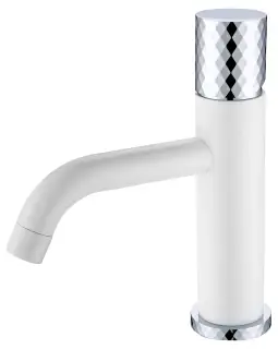 Boheme Stick Diamond Смеситель для раковины длина излива 13,5 см, без дк, цвет: white/chrome 121-WCR
