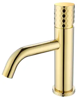 Boheme Stick Diamond Смеситель для раковины длина излива 13,5 см, без донного клапана, цвет: gold 121-GG