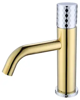 Boheme Stick Diamond Смеситель для раковины длина излива 13,5 см, без дк, цвет: gold/chrome 121-GCR