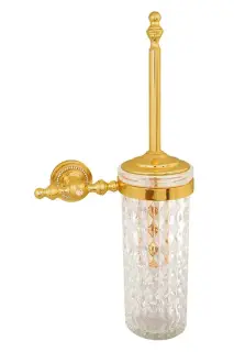 Boheme Imperiale Ершик для унитаза подвесной со стеклянной колбой, цвет: gold 10414