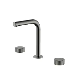 Boheme Stick Linea Смеситель для раковины на 3 отв., без дон. клап., излив 14 см, цвет: gun metall 152-GM.3