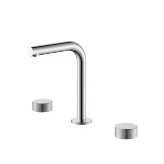 Boheme Stick Spirale Смеситель для раковины на 3 отверстия, без д/к, излив 14 см, цвет: chrome 152-CR.4
