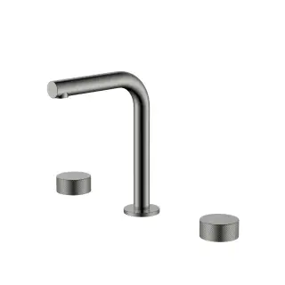 Boheme Stick Touch Смеситель для раковины на 3 отв., без дон. клап., излив 14 см, цвет: gun metall 152-GM.2