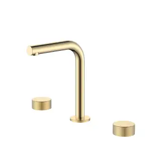 Boheme Stick Touch Смеситель для раковины на 3 отверстия, без донного клап., излив 14 см, цвет: gold 152-G.2