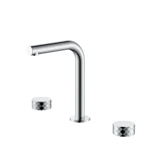 Boheme Stick Diamond Смеситель для раковины на 3 отверстия, без д/к, излив 14 см, цвет: chrome 152-CR.1