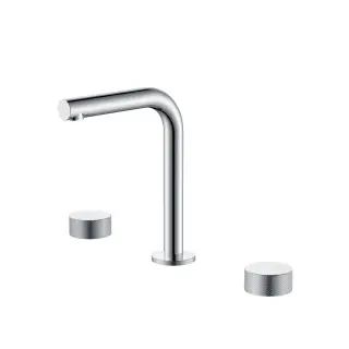 Boheme Stick Touch Смеситель для раковины на 3 отв., без донного клапана, излив 14 см, цвет: chrome 152-CR.2