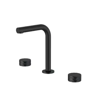 Boheme Stick Diamond Смеситель для раковины на 3 отв., без донного клапана, излив 14 см, цвет: black 152-B.1