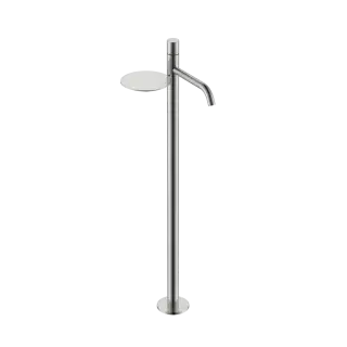 Boheme Stick Diamond Смеситель для раковины напольный, полка, излив 25,8 см, цвет: nickel brush 120-NB