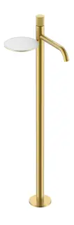 Boheme Stick Linea Смеситель для раковины напольный, полка, излив 25,8 см, цвет: matt gold 120-MG.3