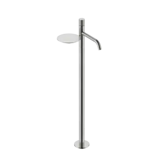 Boheme Stick Touch Смеситель для раковины напольный, полка, излив 25,8 см, цвет: nickel brush 120-NB.2