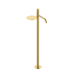 Boheme Stick Diamond Смеситель для раковины напольный, полка, излив 25,8 см, цвет: matt gold 120-MG
