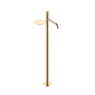 Boheme Stick Touch Смеситель для раковины напольный, полка, излив 25,8 см, цвет: gold 120-GG.2